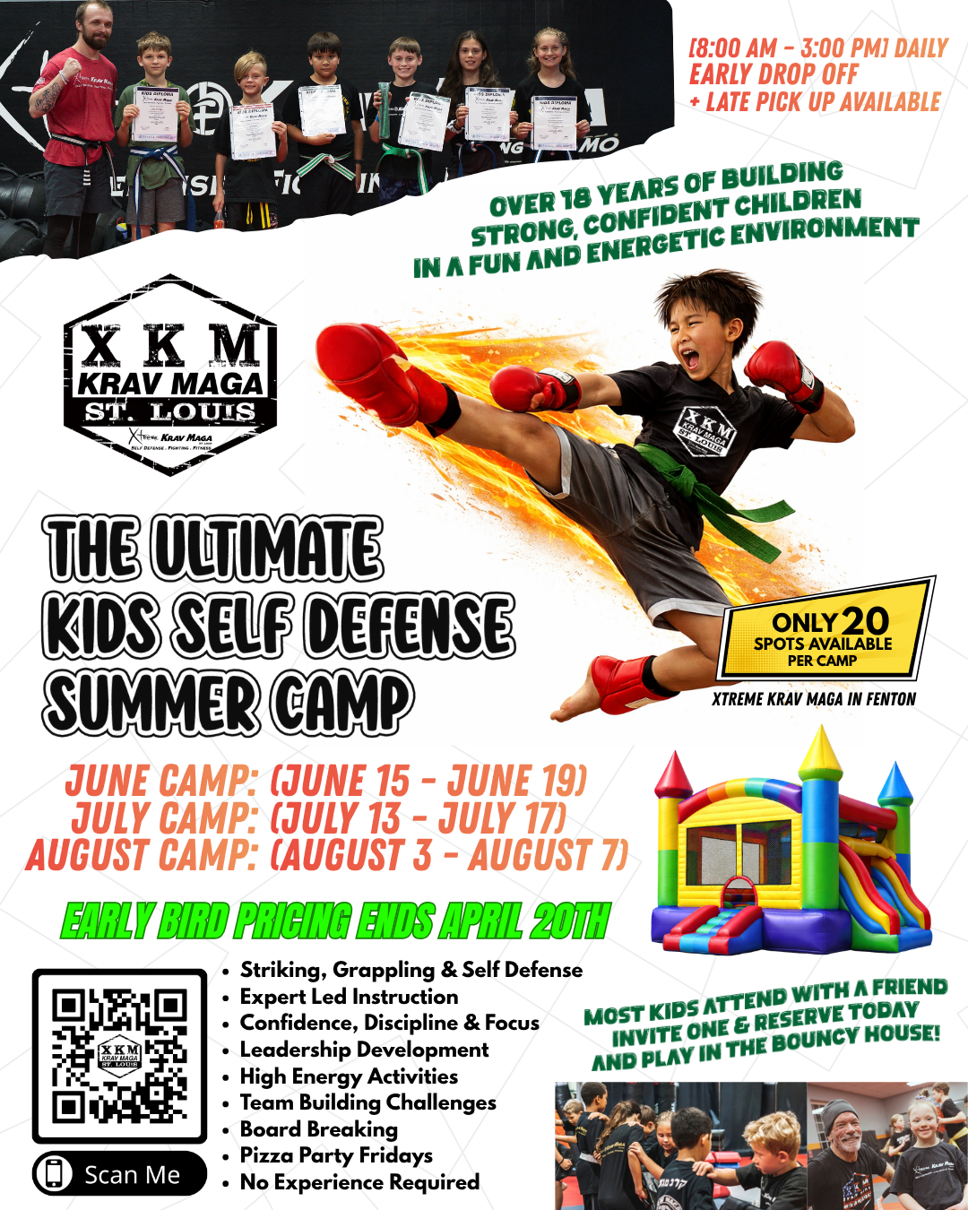 A Summer of Confidence, Action, Striking, Grappling and Self Defense Camps.