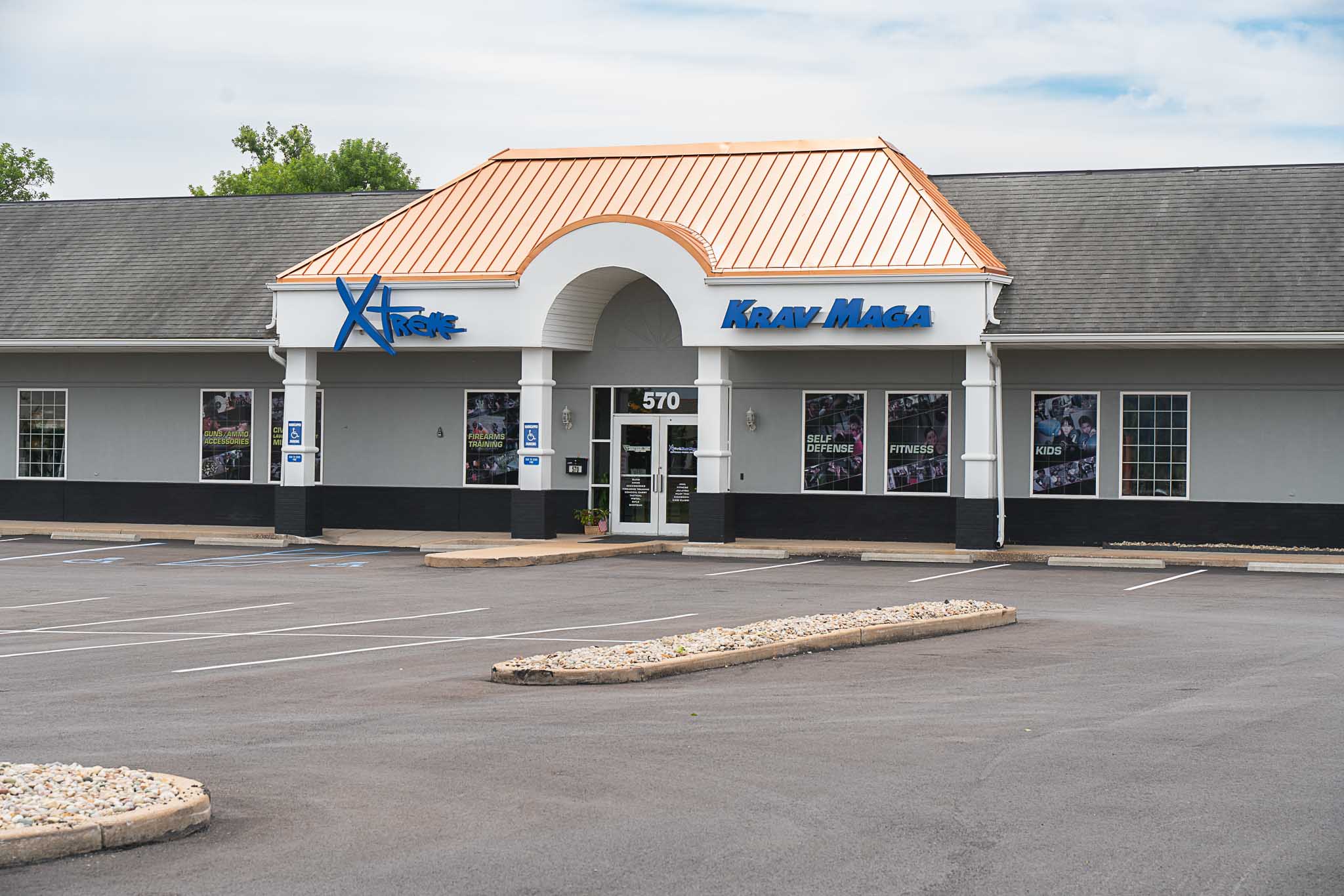 Exterior of the Xtreme Krav Maga and Fitness facility in Fenton