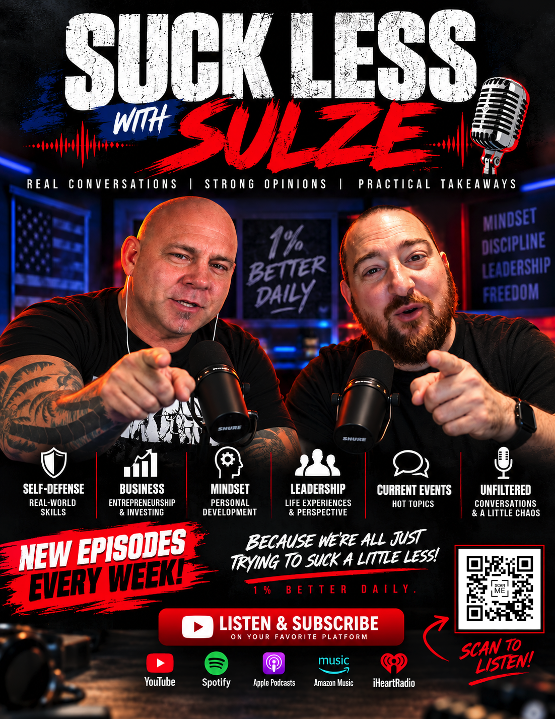 Suck Less With Sulze promo featuring Steve Sulze and Josh Roddy